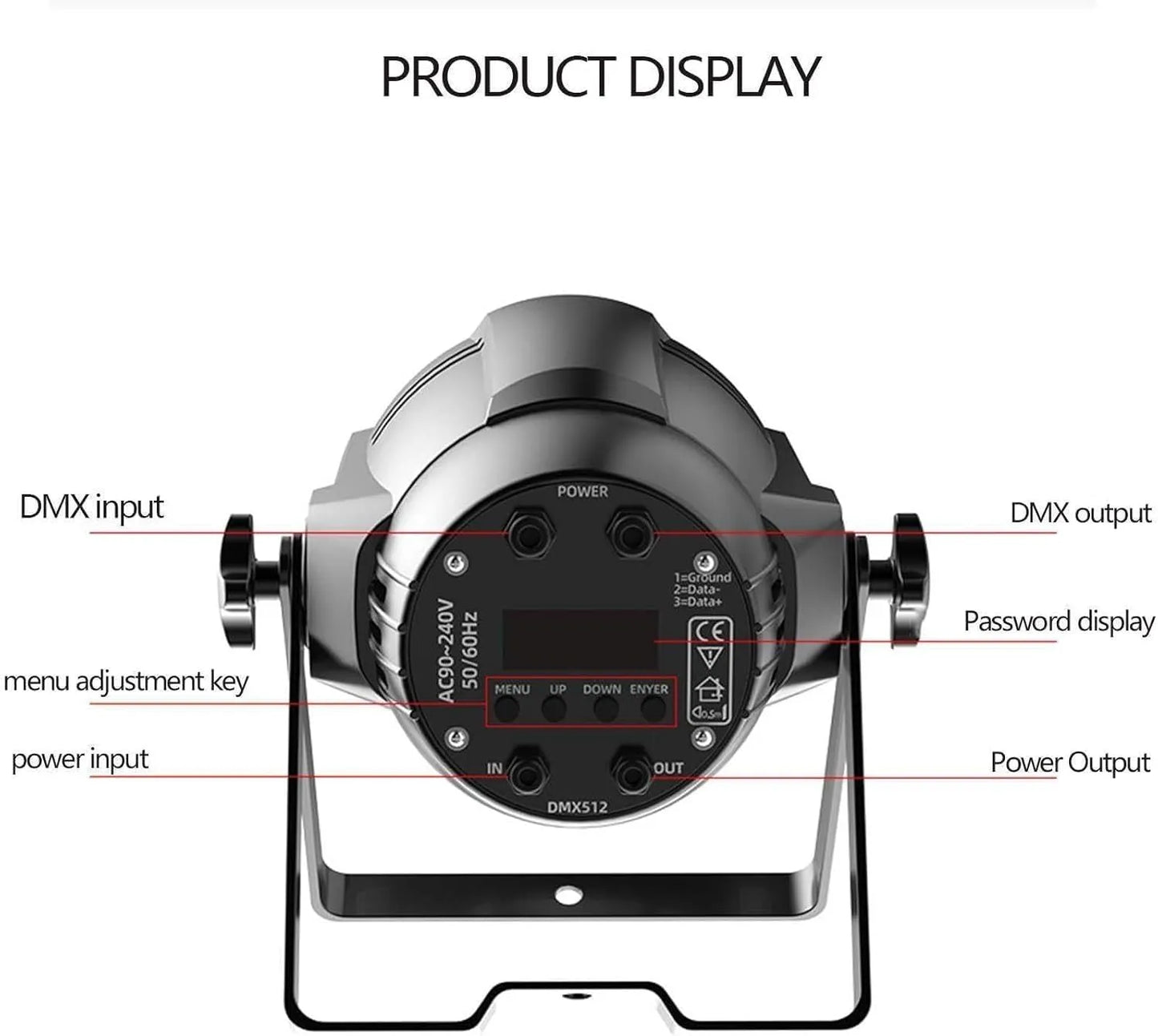 54×3W RGBW PAR Stage Light – DMX512 LED Lighting