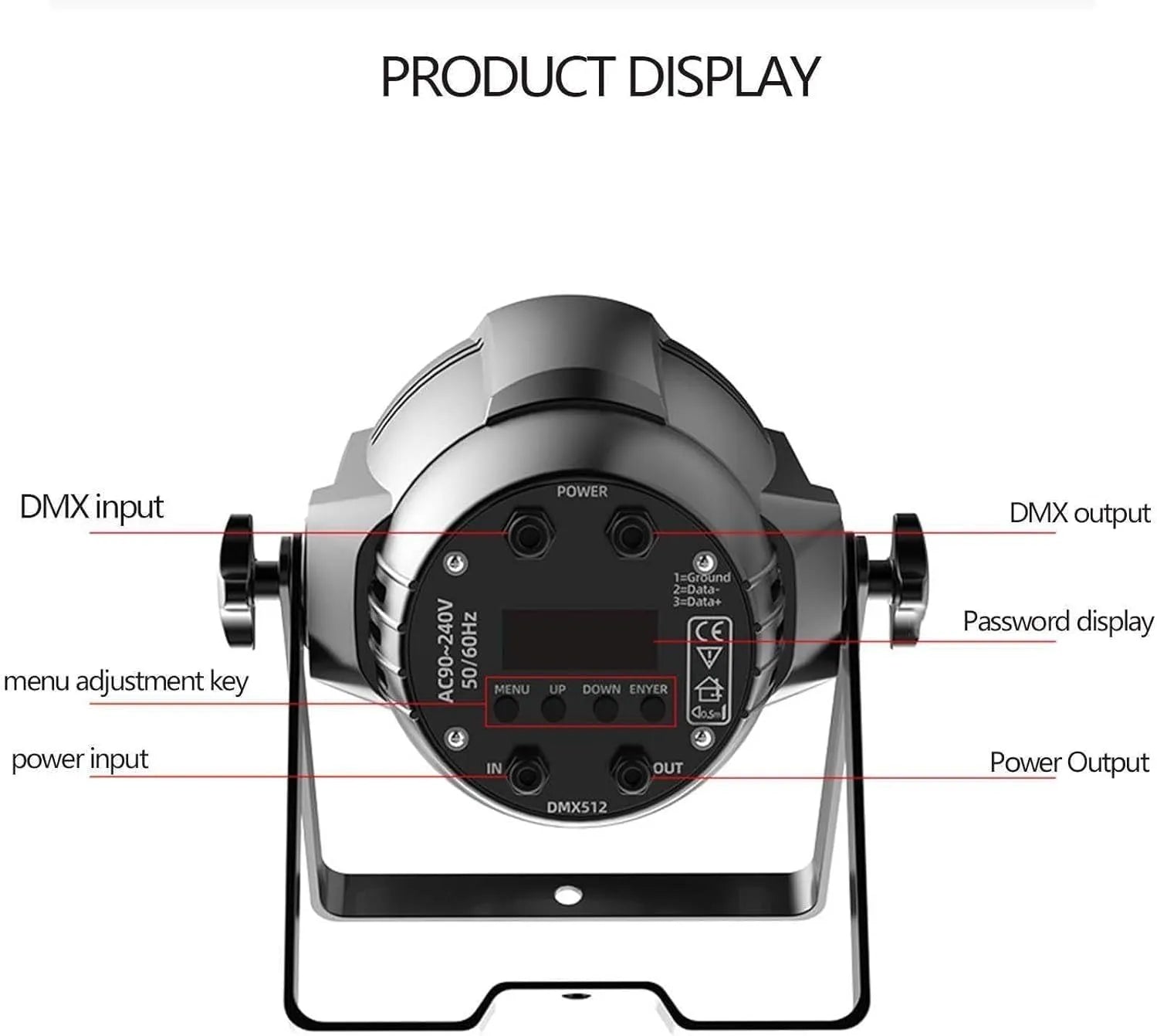 54×3W RGBW PAR Stage Light – DMX512 LED Lighting