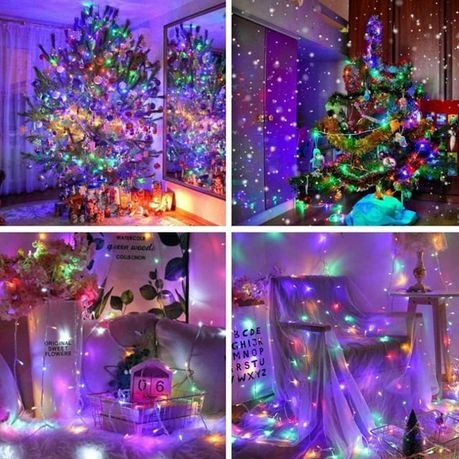 50M LED Christmas Decorative String Lights – Rainbow Multicolor Fairy Lights
