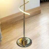LED Spiral Floor Lamp – Modern Dimmable Standing Lamp with Timer for Living Room, Bedroom & Office