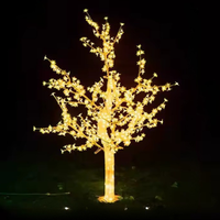 Cherry Blossom Tree LED Lights – 1.2M 480/576 LED Christmas Light Tree for Indoor & Outdoor Décor-Yellow